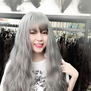 Nguyên đầu xám xù kèm lưới trùm đầu