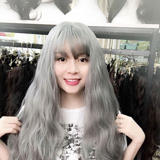 Nguyên đầu xám xù kèm lưới trùm đầu