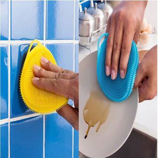 Miếng rửa chén bát rau củ silicone
