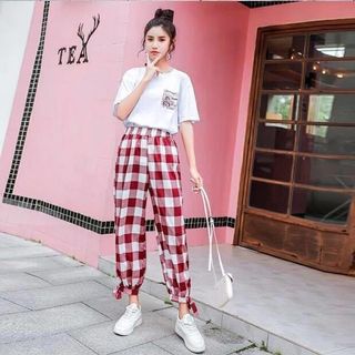 SET ÁO THUN QUẦN CARO