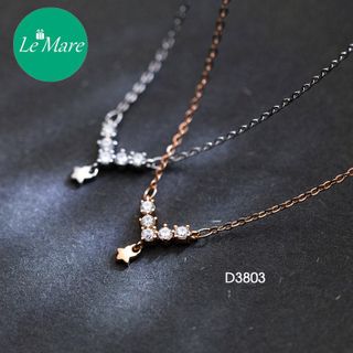 Dây chuyền bạc Diamond V Star D3803