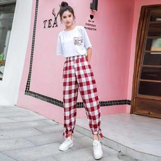 SET ÁO THUN QUẦN CARO