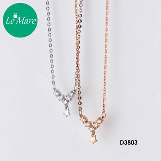 Dây chuyền bạc Diamond V Star D3803