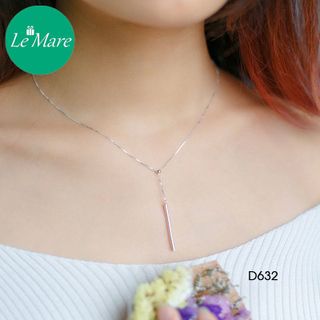 Dây chuyền bi bạc thanh thả D632