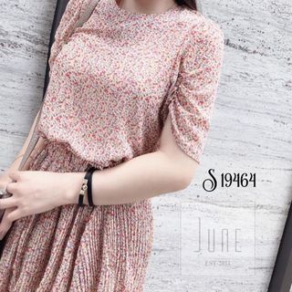 SET HOA NHÍ PHỐI CHÂN VÁY DẬP LI