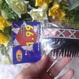 Lược cài tóc đính đá lấp lánh