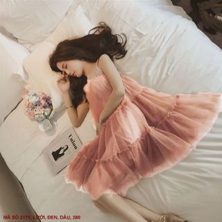 2179 Đầm xòe lưới xinh xắn