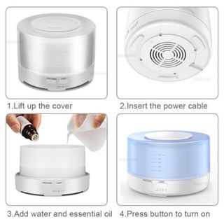 MÁY KHUẾCH TÁN TINH DẦU TRỤ TRONG 500ML KÈM REMOST