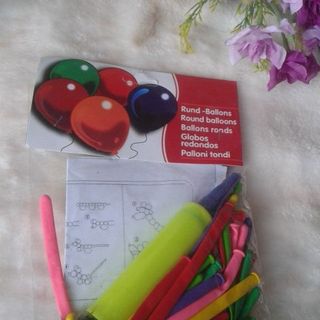 Bịch 20 bong bóng dài kèm ống bơm