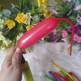 Bịch 20 bong bóng dài kèm ống bơm