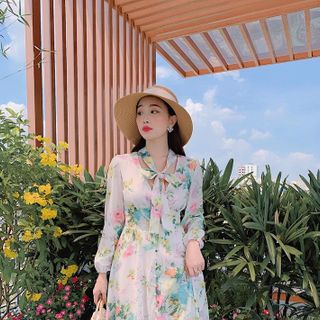 ĐẦM HOA CỘT NƠ CỔ