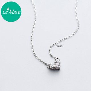 Dây chuyền bạc Sweet diamond heart D3620