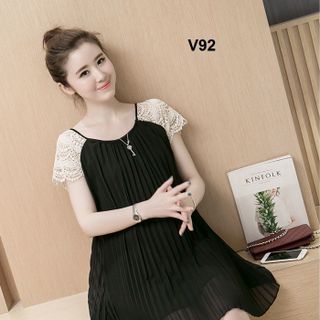 Đầm bầu voan dập ly siêu xinh V92