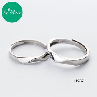 Nhẫn đôi mặt cắt giác J1987