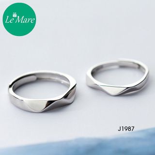 Nhẫn đôi mặt cắt giác J1987