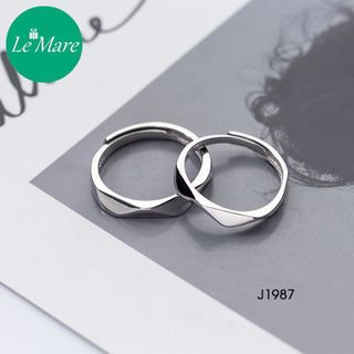 Nhẫn đôi mặt cắt giác J1987