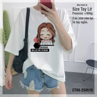 Áo Thun Jennie Chibi BlackPink Kpop CT09-250519