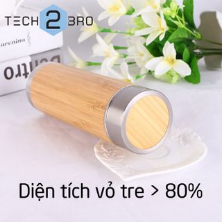 BÁN SỈ - - Bình giữ nhiệt vỏ tre truyền thống / Bamboo Tumbler - 500ml