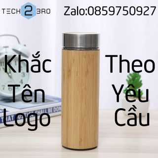 BÁN SỈ - - Bình giữ nhiệt vỏ tre truyền thống / Bamboo Tumbler - 500ml