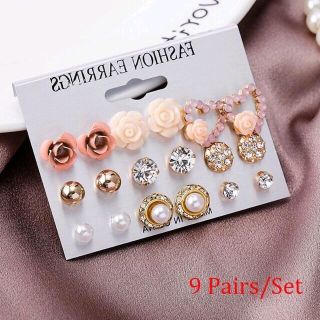 set 9 bông tai mỹ kí