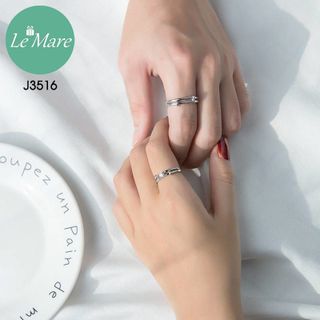 Nhẫn kép Double-decker đính đá J3516