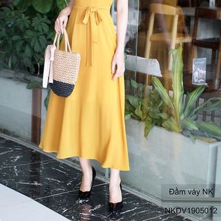 MAXI CỔ TIM BUỘC ĐAI