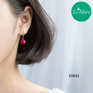 Khuyên tai quả đỏ E0833