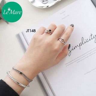 Nhẫn kim cương đen retro JT148