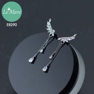 Khuyên Cánh thả đá E8290