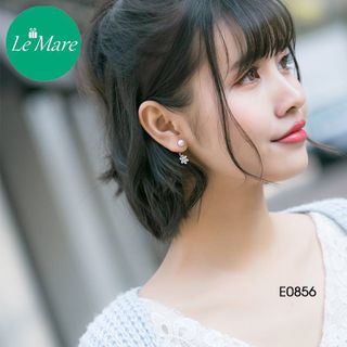 Khuyên tai Ngọc trai thả hoa E0856