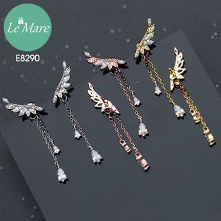 Khuyên Cánh thả đá E8290