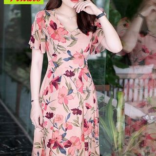 ĐẦM MAXI HOA TAY CÁNH TIÊN