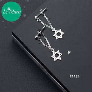 Khuyên tai sáu cánh thả dài E3376
