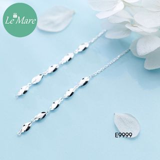 Khuyên tai dài lá xoắn E9999