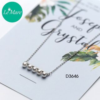 Dây chuyền Thanh đính ngọc trai D3646