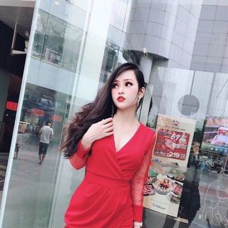 ĐẦM TAY LƯỚI CHẤM BI CÓ MÚT NGỰC