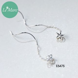 Khuyên tai hoa sao thả dài E5475
