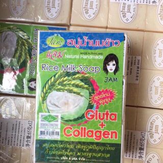 Sáp Tắm Trắng Sữa Gạo Thái Lan 1 lốc 12 bánh