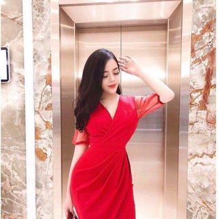 ĐẦM TAY LƯỚI ĐÍNH CƯỜM CÓ MÚT NGỰC
