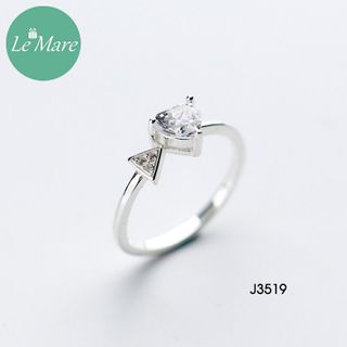 Nhẫn Tim đính đá mũi tên J3519