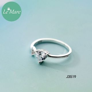 Nhẫn Tim đính đá mũi tên J3519