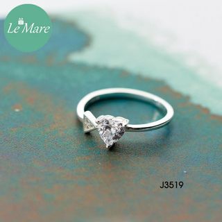 Nhẫn Tim đính đá mũi tên J3519