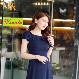 ĐẦM MAXI BÈO CỔ LỆCH VAI