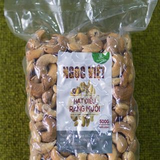 Hạt điều rang muối không vỏ lụa 500g-Túi hút chân không giá sỉ