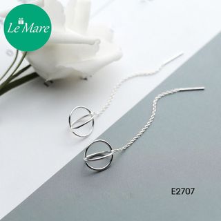 Khuyên tai dài cầu rỗng E2707