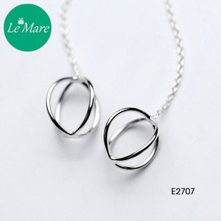 Khuyên tai dài cầu rỗng E2707