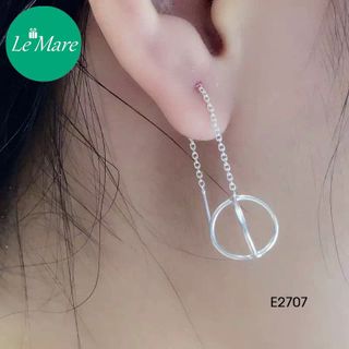Khuyên tai dài cầu rỗng E2707