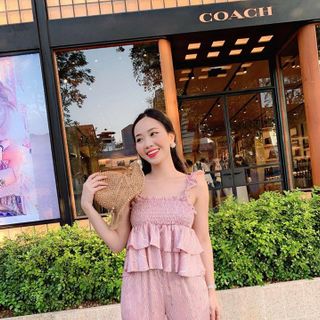 SET ÁO HAI DÂY HOA KÈM QUẦN SUÔNG