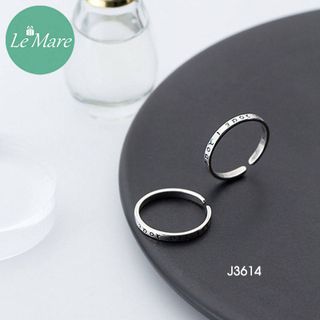 Nhẫn khắc chữ J3614