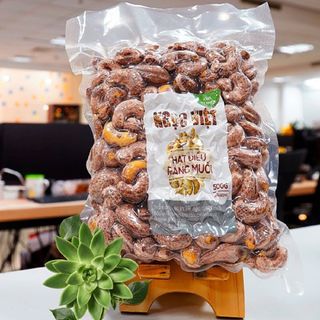 Hạt điều rang muối có vỏ lụa 500g-Túi hút chân không